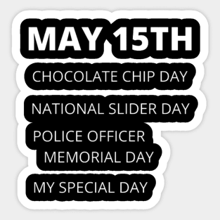 May 15th holidays Sticker